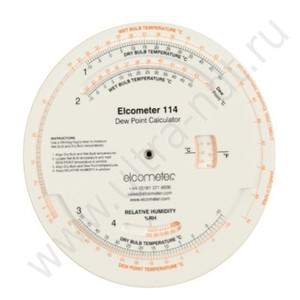 Калькулятор точки росы Elcometer 114