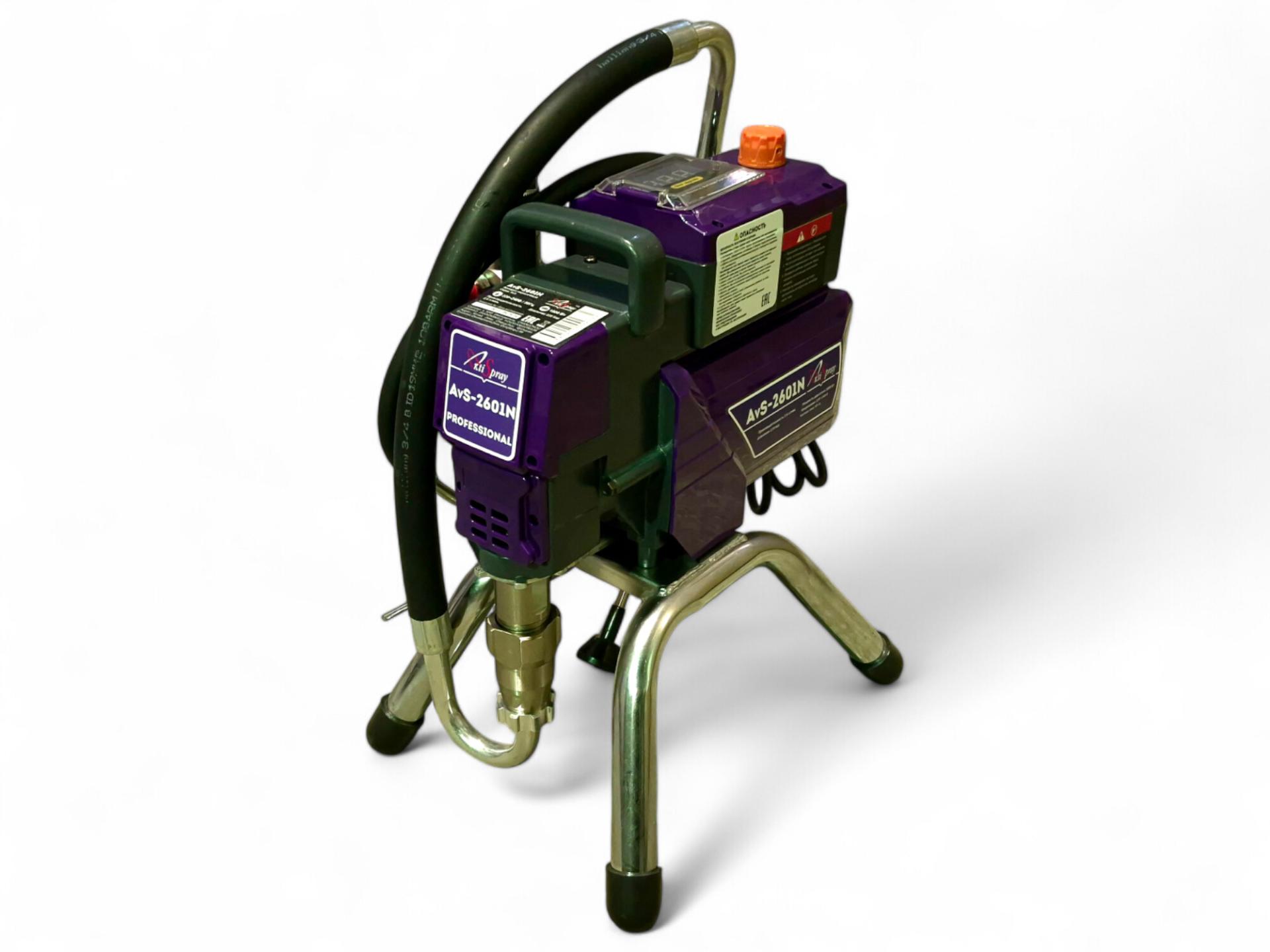 Аппарат окрасочный AktiSpray AvS-2601N, комплект (2,6 л/мин, 220 бар, 1800 Вт, 220 В, 50 Гц)