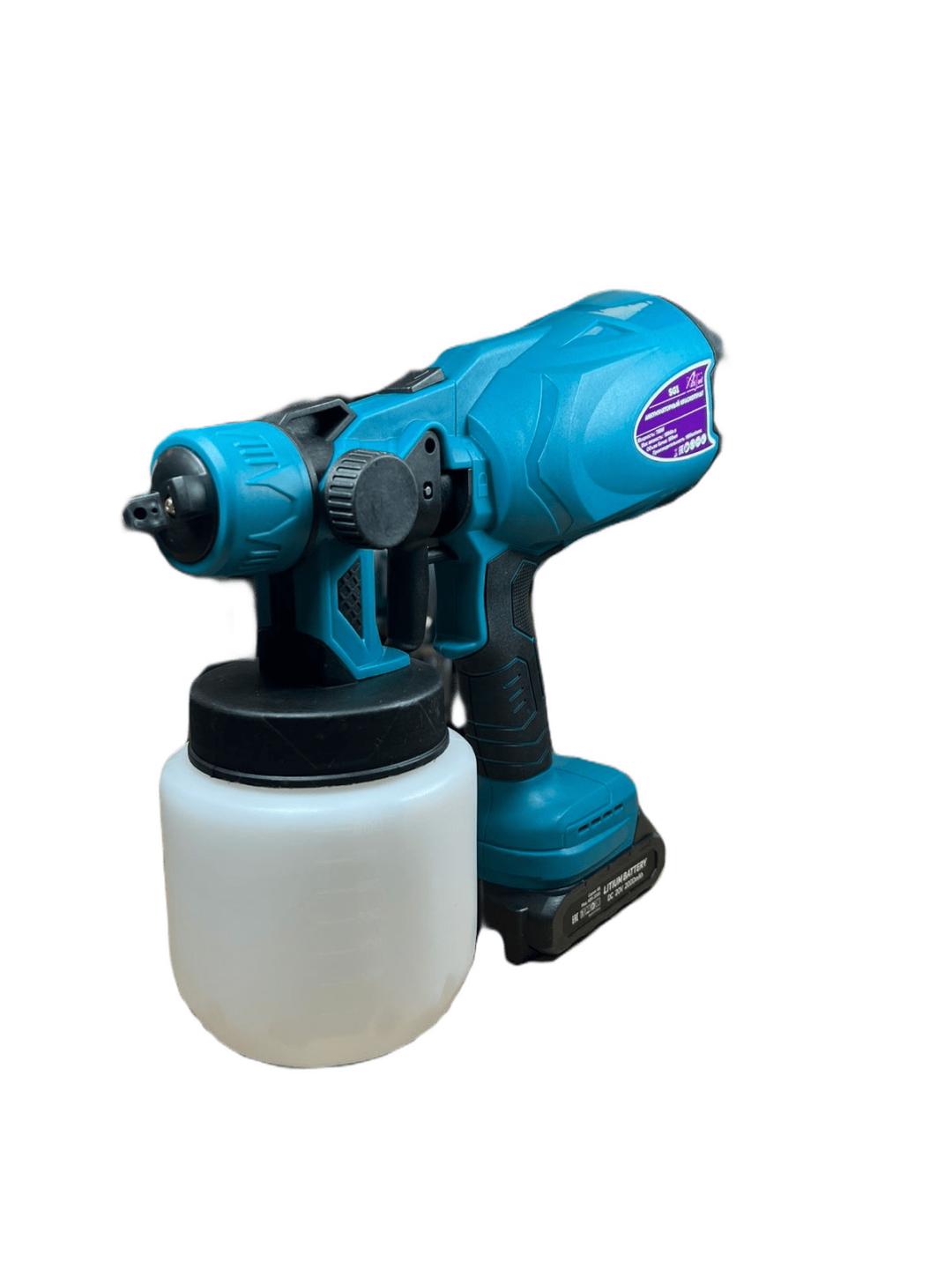 Аккумуляторный краскопульт AktiTool SG1 (20В, 2 Li-ion аккум. 2000 mAh)