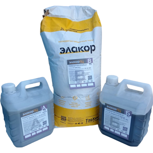 Элакор-ПЦ Полиуретан-цементный Наливной пол Безыскровый Антистатический Т1/Б АСТ-7