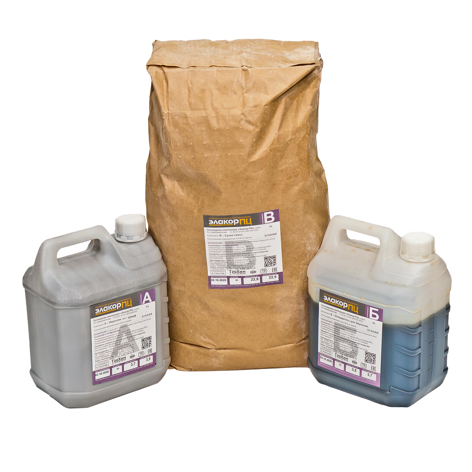 Элакор-ПЦ Полиуретан-цементный Т1 2-3 мм