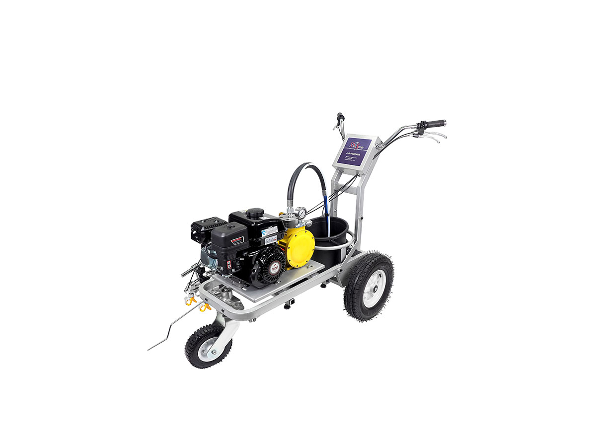 Разметочная машина AktiSpray AvS-7002MDR, комплект на 2 пистолета (7,0 л/мин, 250 бар, бензин)